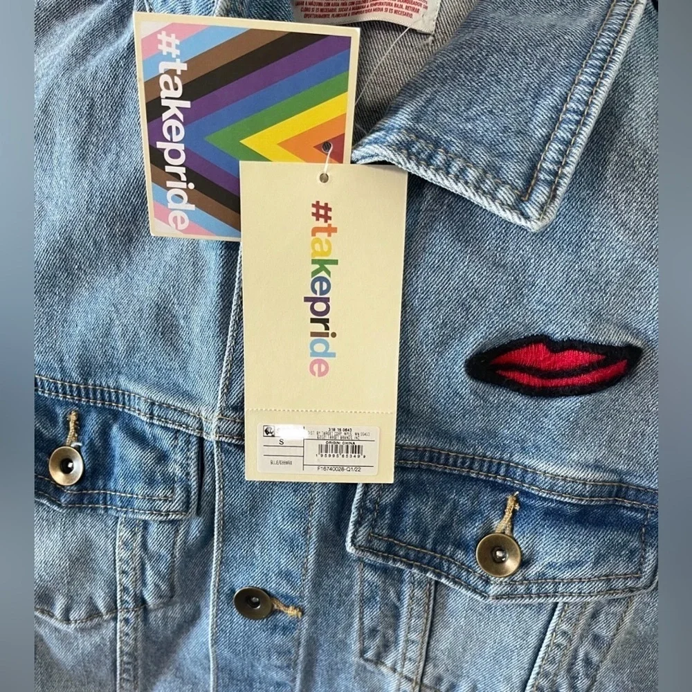 TAKE PRIDE NEW YORK 1969 UNISEX DENIM JACKET - BLUE SIZE XXL (NEW THIS TAGS)